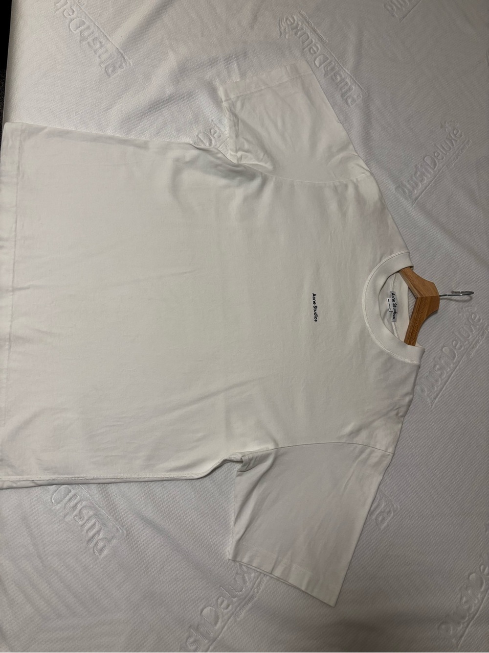 Acne Studios White Minimal Chest Logo Short Sleeve Tee